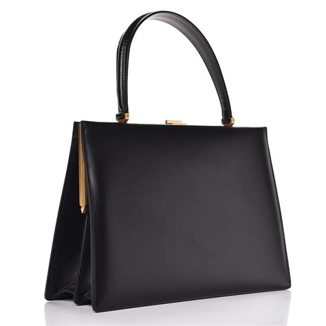 celine clasp black|Celine medium clasp bag.